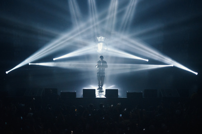 Mac Miller performing at Terminal 5 in NYC