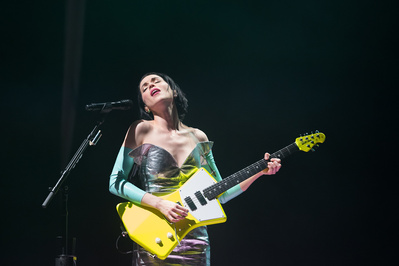 St. Vincent performing at Kings Theatre in Brooklyn, NY