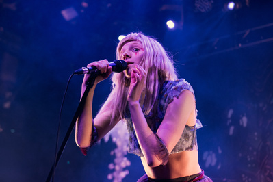 Aurora performing at Brooklyn Steel in Brooklyn, NY