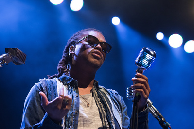 Lupe Fiasco performing at The Wellmont Theater in Montclair, New Jersey