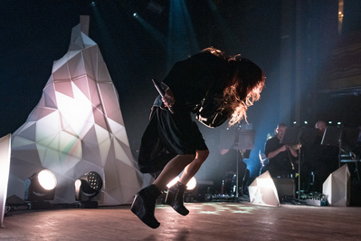 Zola Jesus performing at Webster Hall in NYC