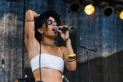 Zoe Kravitz, performing with Lolawolf at Afropunk 2014