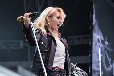 Emily Haines of Metric, performing at The Meadows Arts and Music Festival 2016