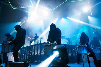 Odesza performing at Barclays Center in Brooklyn, NY