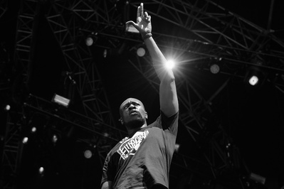Stormzy performing on day two of Governors Ball 2017 in NYC