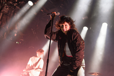 Sleigh Bells performing at Brooklyn Steel in Brooklyn, New York