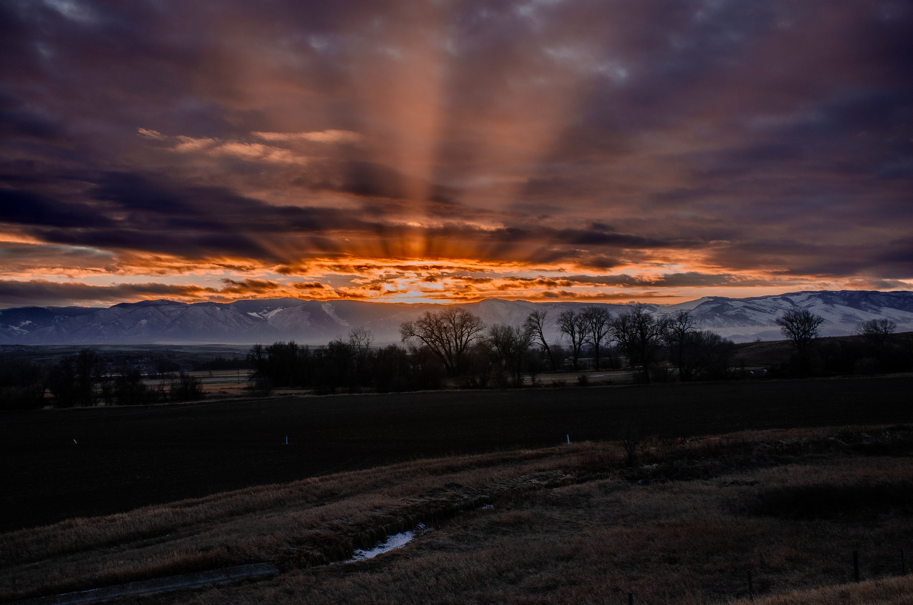 Light parts the dark not with force, but with invitation. A sky learning how to end a day without apology.