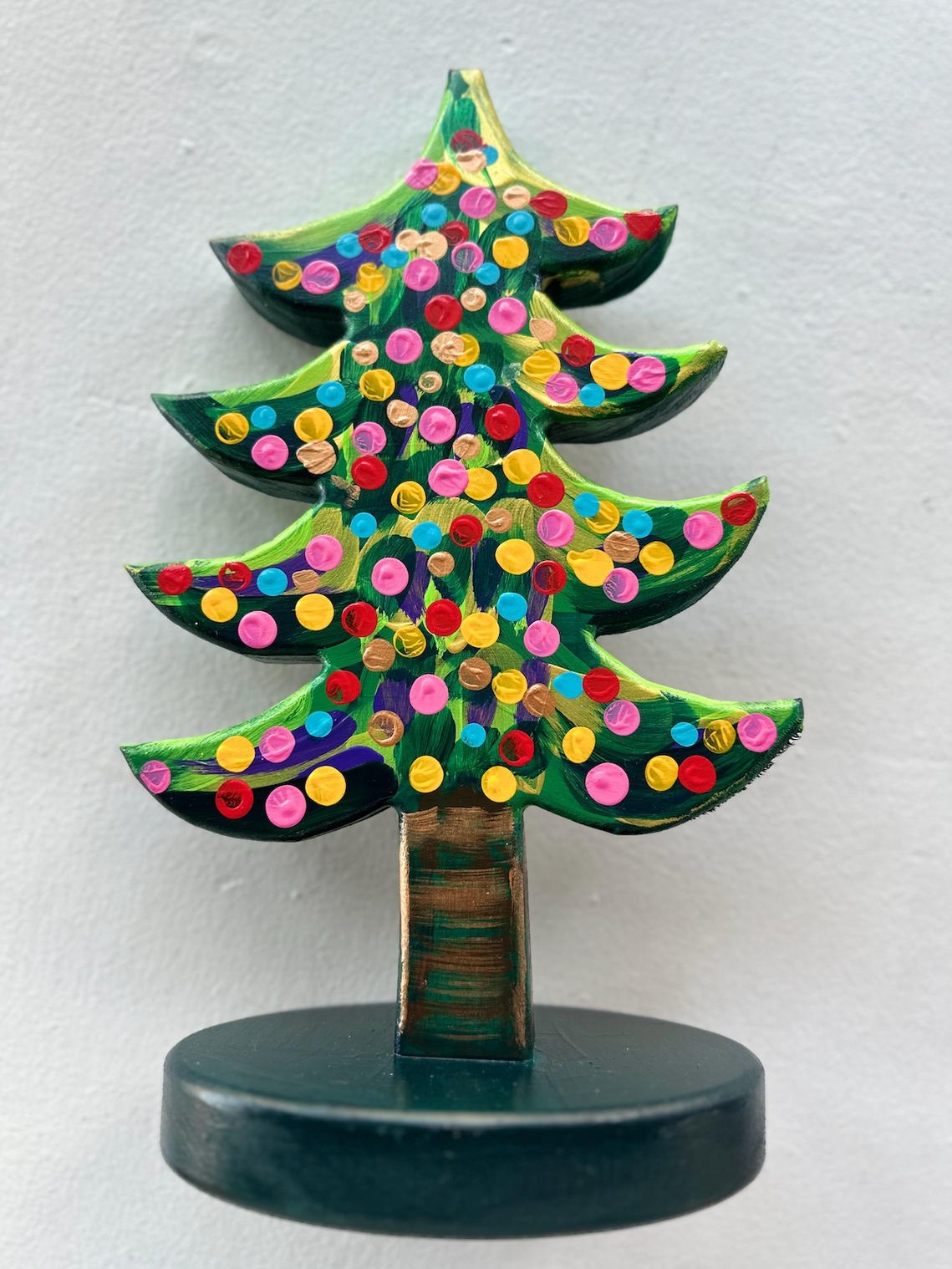 Frank Romero Sculptures. Art available for purchase. Christmas Tree, 2023 Eastern Projects Gallery Los Angeles. 
