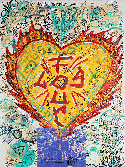 LOS FOUR L
Frank Romero Gilbert Magu Lujan Beto de Ła Rocha Carlos Almaraz

First Chicano Art Exhibition in an international known museum 