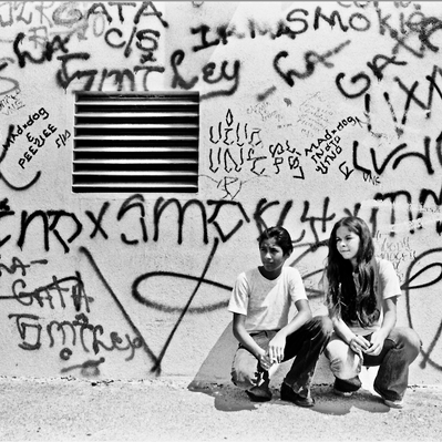 STREET WRITERS image. Photographer Gusmano Cesaretti. Printed 1972. Los Angeles Art Gallery. Shop Vintage Graffiti / Street Art. 