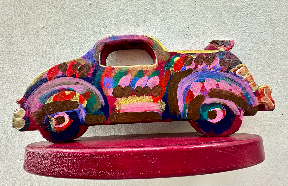 Frank Romero  Chevy Sculpture. Art available for purchase. Eastern Projects Gallery Los Angeles. 