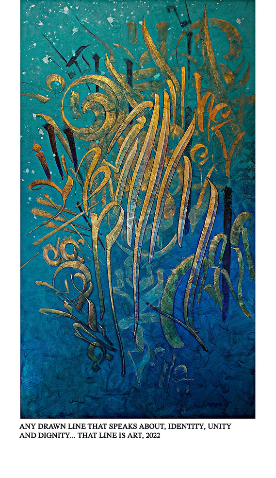 Chaz Bojórquez. Graffiti Original. Pioneer of Street Art. “Any Drawn Line That Speaks About Identity Unity, And Dignity, That Line Is Art”, 2022

Acrylic and Oil on Canvas. Shop Art Collectors. Chaz Bojorquez Original Art for Sale. 