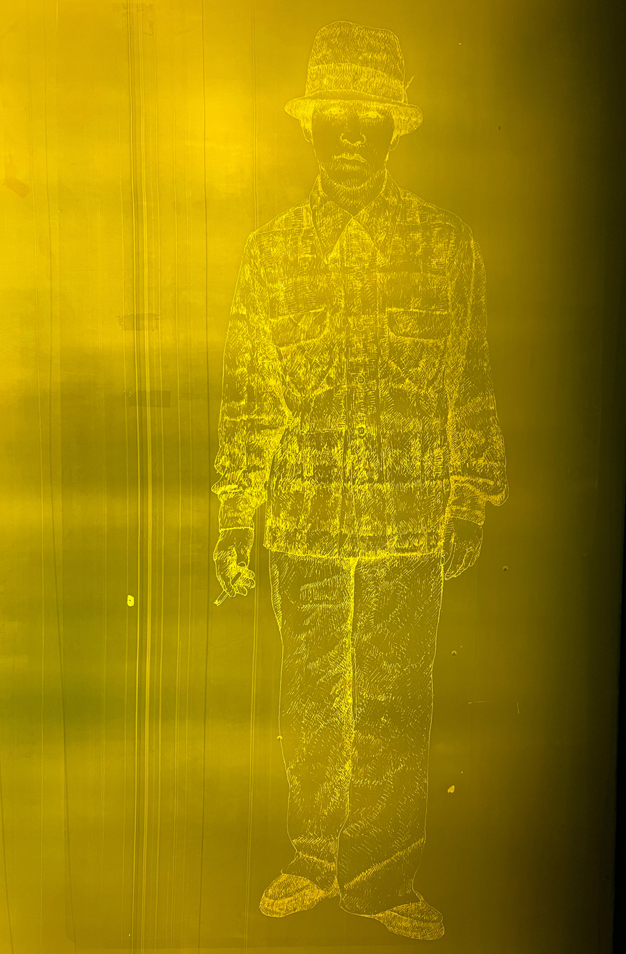 "Vato", 2022 by John Valadez for 13 Press. One color serigraph on fawn colored stone henge 250gsm paper. Edition of 100. Los Angeles Art Gallery. Chicano Art. 