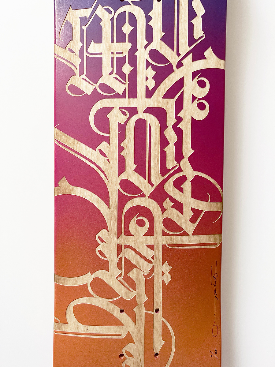 "SAMADHI" Skate Deck  BY CRYPTIK
Los Angeles Art Gallery. Shop Art Collector Prints. Graffiti / Street Art. Eastern Projects Gallery.