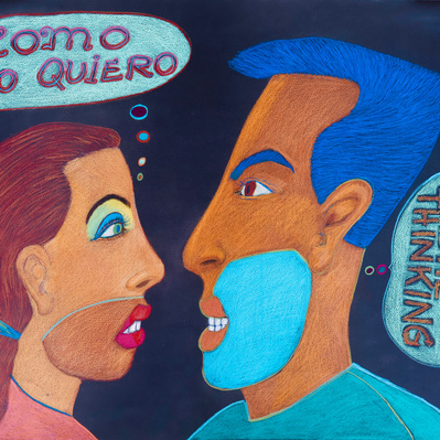Gilbert "Magu" Lujan Artwork Available 
Vintage Chicano Art
Eastern Projects Gallery