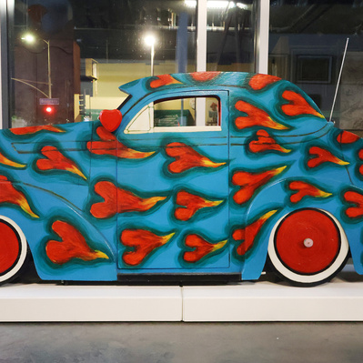 Gilbert Magu Lujan Art for Sale
Heart Flamed Blue Carrito
Eastern Projects Gallery
